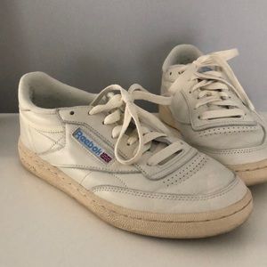 Chalk/Paper White/Athletic Blue Reebok Women’s Club 85 Sneaker